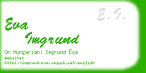 eva imgrund business card
