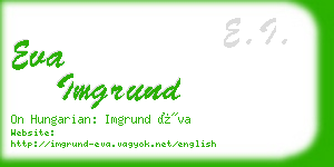 eva imgrund business card